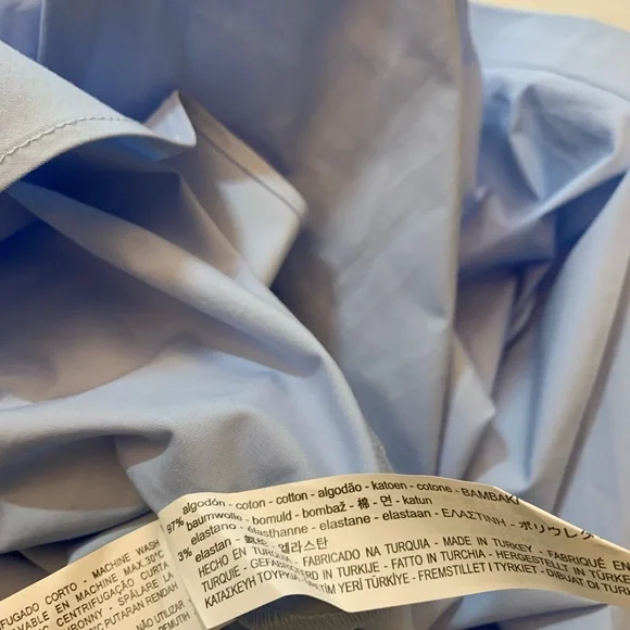 Zara Blue High Waist Midi Skirt Size XS - Picture 10 of 10